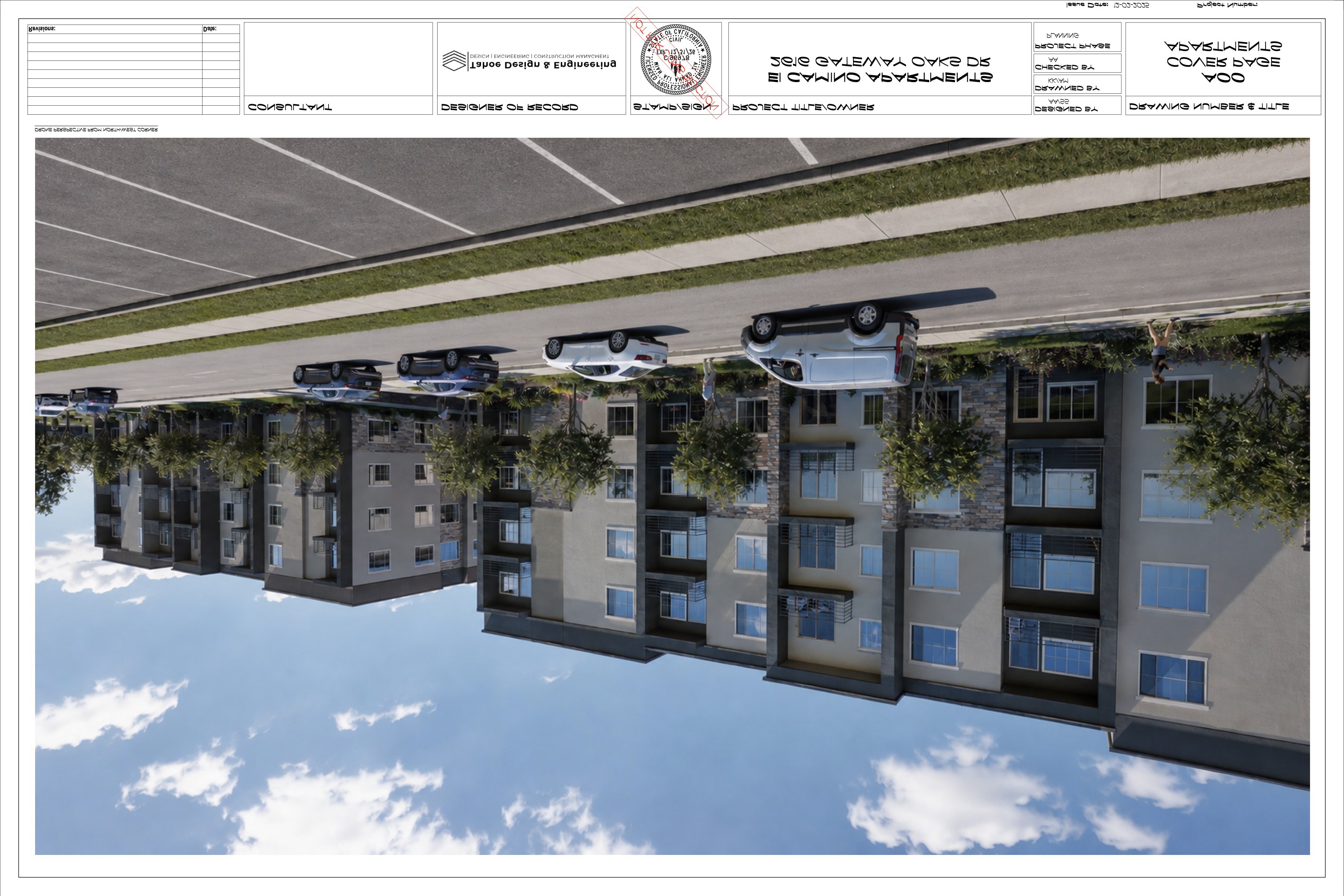 El Camino Apartments architectural plan sheet